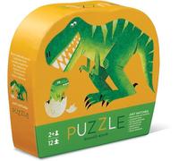 Crocodile Creek - Mini Puzzle 12 pièces Bébé Dinosaure pour Enfants 2 Ans et Plus - Jeu éducatif préhistorique avec Dinosaure coloré - Boîte Robuste Pratique et idéale pour Voyages
