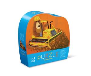 Crocodile Creek - Mini Puzzle 12 pièces Go l’Ours pour Enfants 2 Ans et Plus - Jeu éducatif et ludique avec Illustrations Nature Sauvage - Boîte Robuste Pratique et idéale pour Voyages