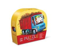 Crocodile Creek - Mini Puzzle 12 pièces Go Le Chien pour Enfants 2 Ans et Plus - Jeu éducatif et Amusant sur l’amitié avec Animaux - Boîte compacte et Robuste - Activité ludique Voyage