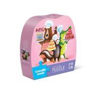 Crocodile Creek - Mini Puzzle 12 pièces Sweet Treats pour Enfants 2 Ans et Plus - Jeu éducatif et Amusant avec Illustrations gourmandes colorées - Boîte Robuste et Pratique pour Voyages