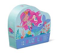 Crocodile Creek Mini Puzzle de Sol - Rêves de sirène - 12 Grandes pièces - pour Enfants à partir de 2 Ans - Boîte Robuste pour Le Rangement - Puzzle Fini : 22,9 x 30,5 cm