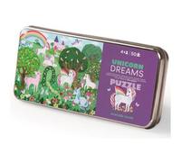 Crocodile Creek - Puzzle boîte métal 50 pièces - Rêve de Licorne - Dès 6 ans