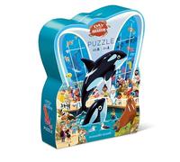 Crocodile Creek - Puzzle 48 pièces Une journée à l’Aquarium pour Enfants 4 Ans et Plus - Fonds Marins, Poissons et Tortues - Jeu éducatif créatif Coordination œil-Main