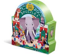 Crocodile Creek - Puzzle 48 pièces Une journée thématique pour Enfants 4 Ans et Plus - Jeu créatif éducatif ludique motricité Fine et découverte (Zoo)