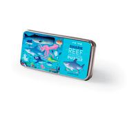 Crocodile Creek – Puzzle Le Récif des Requins – 50 pièces – dès 6 ans – Boîte métal résistante