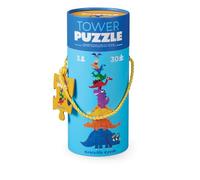 Crocodile Creek - Puzzle Baril enfants - 30 pièces dinosaures - jeu éducatif préhistorique 3 ans et plus - puzzle en carton solide pour développer motricité et imagination