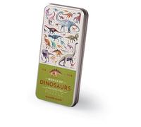 Crocodile Creek - Puzzle Boîte Métal Le Monde des Dinosaures 150 pièces pour Enfants 6 Ans et Plus - Jeu éducatif préhistorique avec Dinosaures colorés - Boîte métal résistante et Pratique