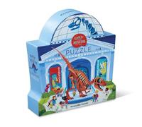 Crocodile Creek Puzzle de Sol de 48 pièces - Puzzles de Sol Amusants pour Enfants de 4 à 8 Ans - Jour au musée des Dinosaures - 45,7 x 61 cm