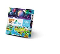 Crocodile Creek - Puzzle Dessus & Dessous 48 pièces - pour Enfants 4 Ans et Plus - Jeu éducatif et écologique - Exploration des Animaux, Plantes et mystères cachés (La Ville)