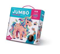 Crocodile Creek - Puzzle géant Enfant Jumbo Licornes - 48 pièces - Format surdimensionné Plus de 90 cm, Durable et écologique, Jeu éducatif dès 4 Ans