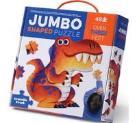 Crocodile Creek - Puzzle géant Enfant Jumbo Dinosaures - 48 pièces - Puzzle surdimensionné Plus de 90 cm, Carton Robuste FSC, Apprentissage ludique dès 4 Ans