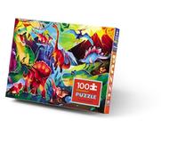 Crocodile Creek - Puzzle Holographique 100 pièces pour Enfants 5 Ans et Plus - Jeu éducatif et féérique - Images 3D colorées et Magiques pour Explorer l’Espace et l’Imaginaire (Dinosaures)