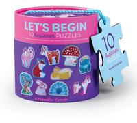 Crocodile Creek - Puzzle Let's Begin Licornes - Coffret 10 Puzzles de 2 pièces chacun - Jeu éducatif Premier âge dès 2 Ans - Coordination et éveil pour Tout-Petits