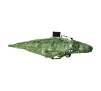 Crocodile Dog Costume - Halloween Soft Plush Adjustable Cosplay Outfit | Realistic Pet Alligator Outfit for Puppy Holiday Party Celebration Daily Wear Photo