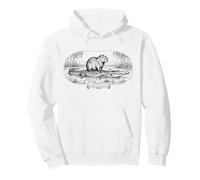 Crocodile et Capybara Rétro Funny Chill Nature Sweat à Capuche