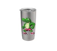 Crocodile Fitness/Trainer Crocodile Gobelet isotherme en acier inoxydable double paroi