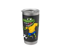 Crocodile Football Gobelet isotherme en acier inoxydable double paroi
