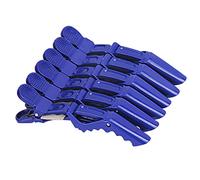 Crocodile Hair Clip Hairdressing Styling Alligator Sectioning Clamp Hairpins 6pcs Blue Snap Clips