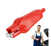 Crocodile Klemmen - Isolierte Crocodilklemmen | Kit Oszilloscope Messleitungen | Elektrische Prüfklemmen Mit Kunststoffgriffen | Crocodile Klemmen | 10 Stück Crocodile Klemmen-Set 75 Mm | Sichere