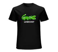Crocodile Low Cost Fun Tennis Wimblesport Show Title Men Printed Graphic Mens Top Tee Short Sleeve T-Shirt Black L