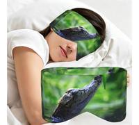 Crocodile, Masque de sommeil pour la maison, les voyages et le travail posté, couvrant entièrement les yeux et bloquant la lumière