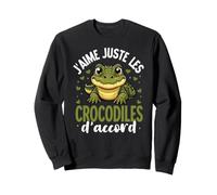 Crocodile Mignon Kawaii Amoureux des Crocodiles Sweatshirt