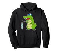 Crocodile Pêcheur Poisson Pêche Sweat à Capuche