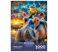 Crocodile Puzzle 1000 Pièces pour Adultes Et Enfants Difficile DIY Jigsaw Puzzle Casse-tête De Jeu Familial Jouets De Défi 52x38cm/1000pcs