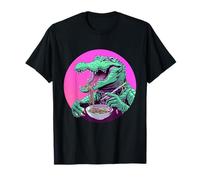 Crocodile Ramen Animal Art Alligator Mangeant Ramen Oeuvre d'art T-Shirt