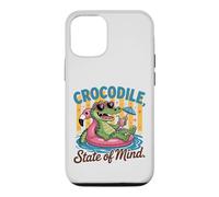 Crocodile State of Mind : Un Alligator Amusant pour Les Vacances d'été Coque pour iPhone 12/12 Pro
