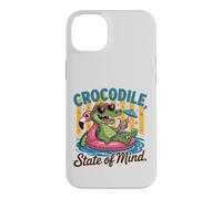 Crocodile State of Mind : Un Alligator Amusant pour Les Vacances d'été Coque pour iPhone 14 Plus