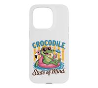 Crocodile State of Mind : Un Alligator Amusant pour Les Vacances d'été Coque pour iPhone 15 Pro
