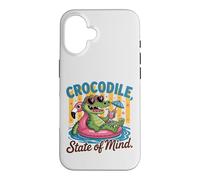 Crocodile State of Mind : Un Alligator Amusant pour Les Vacances d'été Coque pour iPhone 16
