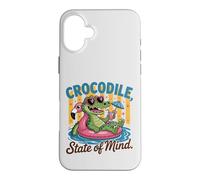 Crocodile State of Mind : Un Alligator Amusant pour Les Vacances d'été Coque pour iPhone 16 Plus