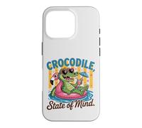 Crocodile State of Mind : Un Alligator Amusant pour Les Vacances d'été Coque pour iPhone 16 Pro