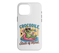 Crocodile State of Mind : Un Alligator Amusant pour Les Vacances d'été Coque pour iPhone 16 Pro Max