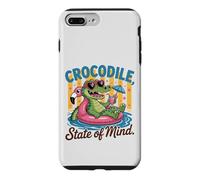 Crocodile State of Mind : Un Alligator Amusant pour Les Vacances d'été Coque pour iPhone 7 Plus/8 Plus