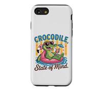 Crocodile State of Mind : Un Alligator Amusant pour Les Vacances d'été Coque pour iPhone SE (2020) / 7/8