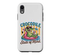 Crocodile State of Mind : Un Alligator Amusant pour Les Vacances d'été Coque pour iPhone XR