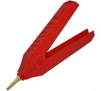 Crocodile Test 20A pour cuivre Pur Plaqué Or Crocodile Test(Red) | pour cuivre pur haute conductivité, finition plaquée or, courant max 20A, transmission pour efficace, anti-oxydation