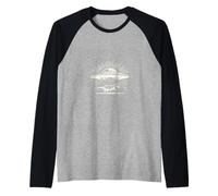 Crocodile UFO Faisceau Alligator Reptile Sci-FI Manche Raglan