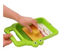 Crocodile Wash Board - Mini Washing Board, Kids Training Hand Wash Boards with Sturdy Build, Travel Dorm Accessory, Portable Handheld Crocodile Design, Camping Home Laundry Tool for Easy Washing