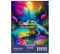 Crocodile1000 Pièces Puzzlefaune Sauvage pour Adultes De Jeu pour Adultes Difficile EtStimulant Créativité Et CommeCadeau38x26cm/1000pcs