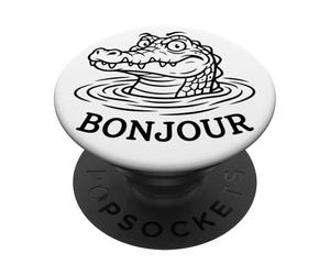 Crocodiles Crocodiles Gator Bonjour Meme PopSockets PopGrip Adhésif