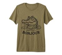 Crocodiles Crocodiles Gator Bonjour Meme T-Shirt Haut de Gamme