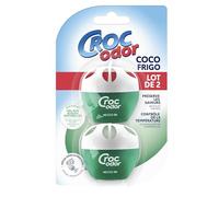 Désodorisant pour réfrigérateur Croc Odor, lot de deux, non parfumé, sans danger pour les aliments, avec indicateur de température, 2 x 33 g, l'emballage peut varier