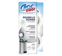 Croc'Odor Power - Destructeur d'Odeurs pour Poubelle (58g) - Désodorisant Poubelle Spécial Odeurs Intenses