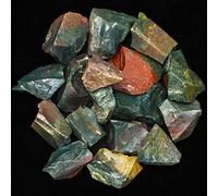 Crocon 1LB Bloodstone Rough Bulk Pierre Naturelle Pierre Précieuse Brute Tumbling Cabbing Polissage Gem Mining Chakra Équilibrage Reiki Guérison Bonne Chance Home Office Decor