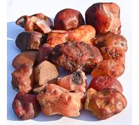 Crocon 1LB Carnelian Rough Bulk Natural Stone Raw Gemstone Tumbling Cabbing Polishing Gem Mining Chakra Balancing Reiki and Crystal Healing Good Luck Home Office Decor