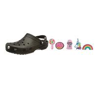 Crocs 10001 Classic, Sabots Mixte Adulte - Noir (Noire 001), 39/40 EU Shoe Charm 5-Pack | Personalize with Jibbitz for, Breloques de Chaussure Mixte Adulte, Everything Nice, Taille Unique